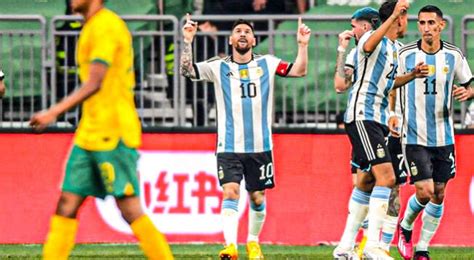 argentina vs australia amistoso resultado